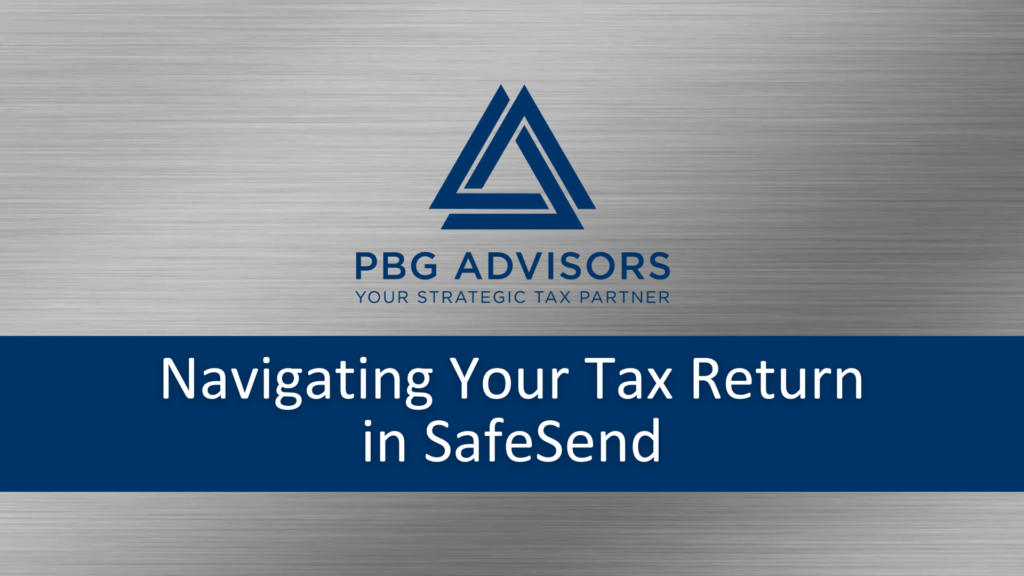 how to navigate your tax return in safesend