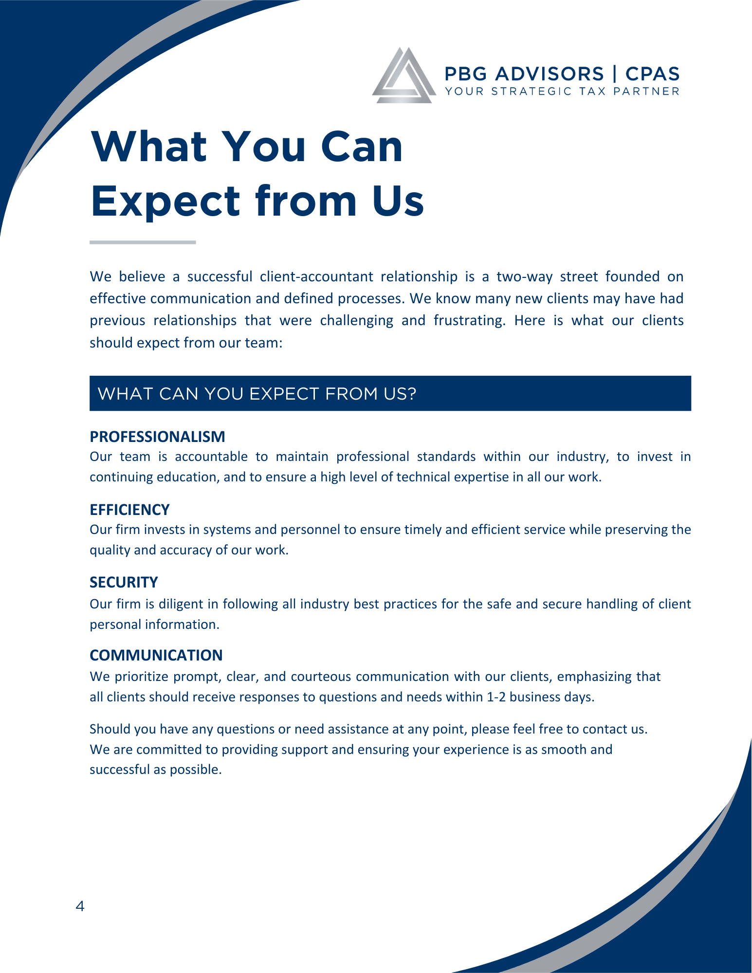 What clients can expect from PBG Advisors CPA firm in Grand Junction CO