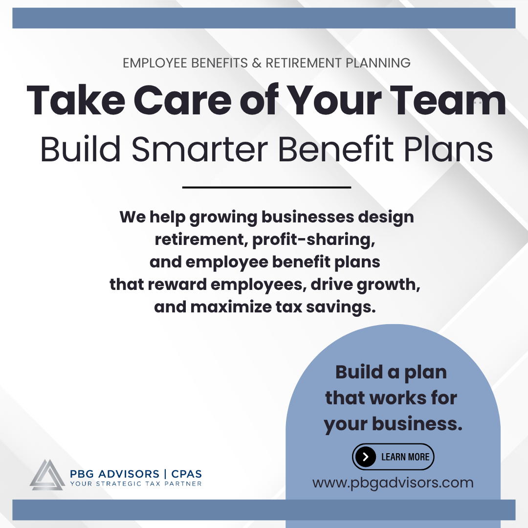 we help businesses design retirement, profit-sharing, and employee benefit plans that reward employees, drive growth, and maximize tax savings
